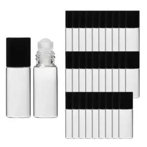 롤온 향수용기 공병 블랙 뚜껑 투명 3ml 30개 WEE71D0