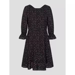 [빈폴레이디스][B. my] 하트 패턴 보트넥 미니 원피스 - 블랙 (BF4871N115)