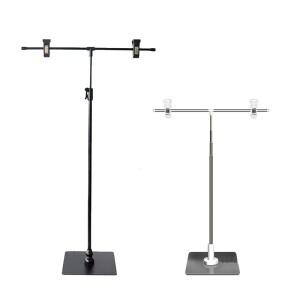 호환 BFOLLOW 30cm T 모양 배경 스탠드 PVC 키트 주제 사진 촬영 소품 쥬얼리 핸드백