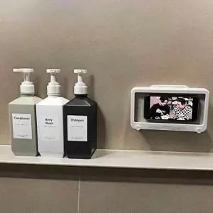 회전형 욕실 방수 핸드폰거치대 화이트 주방 핸드폰 WEE3312