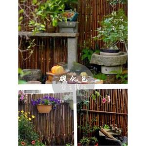 대나무 울타리 펜스 대형 덩굴 식물 식 스 가든 안뜰 대나무울타리