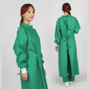 수술실 간호사 의사 초록색 덧가운 수술복 무균복 무균가운 의료용 포