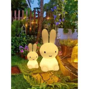 무드등 수유등 침실 토끼 무지개컬러 16컬러 인테리어 빔즈 30cm USB충전식 램프