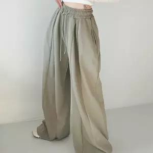 [H스타일](PT)와이드데끼팬츠 봄 여성 밴딩팬츠 와이드