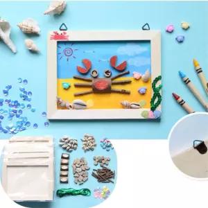 상상력발달 나무조각 꽃게 액자만들기 5set 창의력발달 DIY놀이