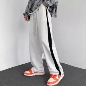 커플 와이드 트레이닝 팬츠 스트링 조거 밴딩 추리닝 바지