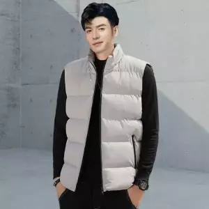 [골드스마일]겨울용 경량 웰론 패딩 조끼 남녀 공용 방한 낚시 수면