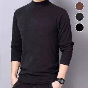 남성용 방한 긴팔 터틀넥 목폴라 이너티셔츠 겨울용