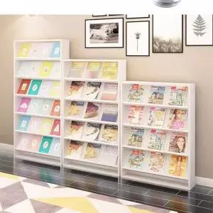 잡지 팜플렛 수납장 선반 매거진랙 책꽂이 진열스탠드 전면