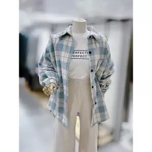 갤러리아 [반에이크]컬러 체크 롱남방(VB5YBLM309Z)