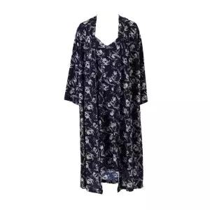 [비너스](강남점)VGNA206A&VGNA206B 가벼운 폴리 3D 꽃나염으로 포인트를 준 원피스 가운 세트구성