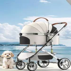 강아지 유모차 중형견 펫 애견웨건 카트 다견용