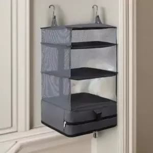 ( )수납함 접이식 옷정리함 여행용 걸이형 압축 파우치