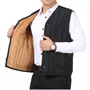 [골드스마일]남성 따뜻한 기모 작업 조끼 1P 야외 활동 등산 보온 겨울아우터