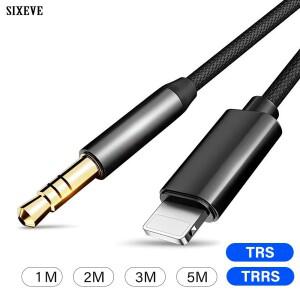 iphone 호환 14 13 12 11 Pro Max X XS XR 조명 용 금도금 AUX 케이블 3.5mm 잭 헤드폰 어댑터 오디오 와이
