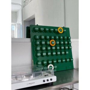 볼드 링어데이트 캘린더 DATE 디데이 G. 어드밴트캘린더 책상달력 사무실 평생 세바퀴