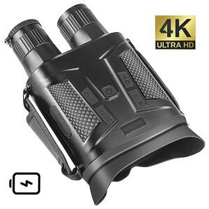 사냥용 적외선 쌍안경, 야간 투시경, 대물 대형 10X 디지털 줌, 4K UHD, 12M 픽셀 망원경, NV800S, 800M, 4