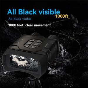 5K UHD 쌍안경 야간 투시경 WiFi 4인치 화면 52MP 10배 디지털 줌 저조도/무조도 투시 망원경 N016 사냥 캠