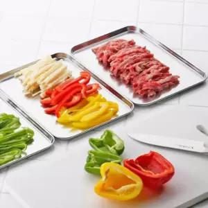 일본산 스텐 사각 트레이 쟁반 튀김 보관 밧드 3P 세트