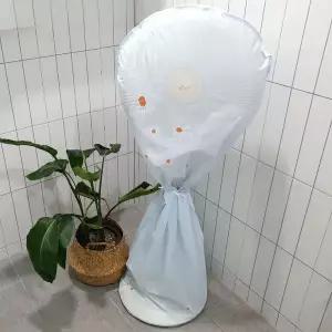 [콩심팥심]데이지 선풍기 풀커버 덮개 블루