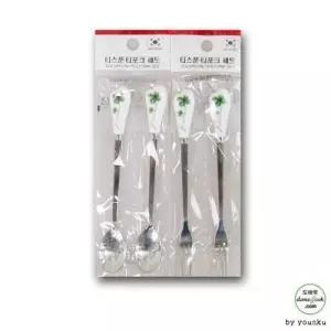 2p 포 세트 티스푼 스푼 포크 티포크 커피스푼 WF0DFA4