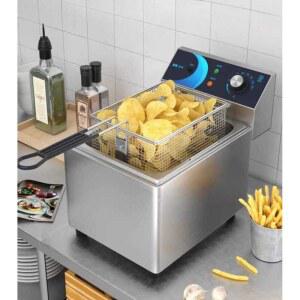 튀김기 전기 프라이어 가정용 탁상형 17L 물받이 프라이팬 후라이드 1.8L
