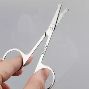 코털가위 스테인리스 둥근날 안전 눈썹 남자 얼굴털 정리 전용