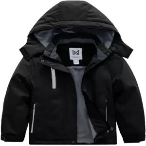 KVE 소녀 방수 스키 재킷 따뜻한 플리스 겨울 방풍 후드 스노우 코트 산악 스포츠웨어 야외 레인코트