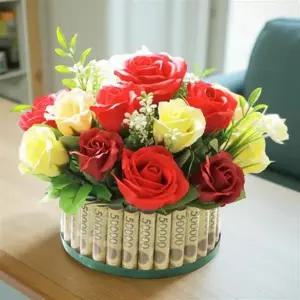 돈 뽑는 케이크 부모님 생신 환갑 선물 용돈 서프라이즈 로즈 30개입