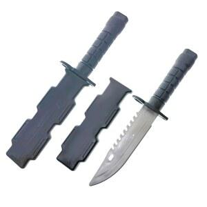 코플레이 2, 칼집 든 헌병 속임수 코스프레 마술 소품 무대 공연 어른 장난감 플라스틱 장난 나이프 농담으로 할로윈 크리스마스 파티를 위한 시뮬레이션 단검 세트