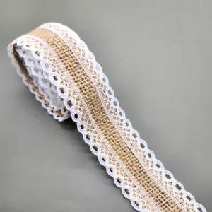 레이스 마끈 2.5cm B타입 마끈 황마끈 황마 리본 리본끈 리본공예 포장공예