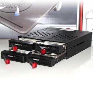 HE-2006 지지대 SATA 내부 랙 하드 드라이브 케이스 HDD SSD 인클로저 내장 장기 무소음 선풍기 2.5 인치 4