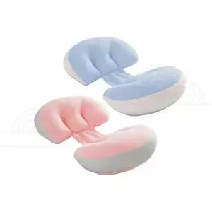 임산부쿠션 태아보호 수유베개 출산준비용품 핑크 블루 코듀로이 임신용
