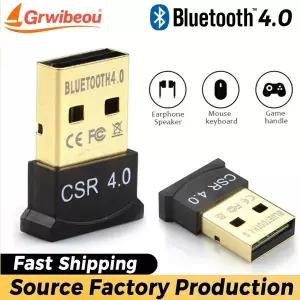 Gribeou 미니 소형 USB 블루투스 4.0 어댑터 Wiress 동글 수신기 PC 마우스 키보드 헤드셋 컴퓨터 용 블루