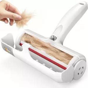 Ordora 애완동물 털 제거 도구 반려동물 털을 위한 재사용 가능한 보푸라기 롤러 - 휴대용 제거기 소파