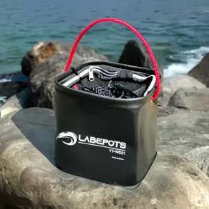 원터치 낚시용 EVA 로프 포켓 블랙 가방 낚시 살림통 낚시가방 다용도살림통