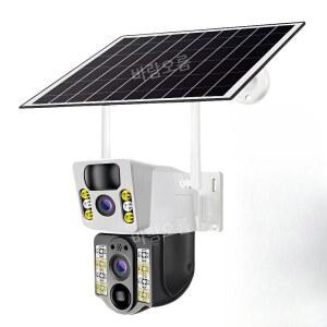 태양광 CCTV 실외 옥외 태양열 4MP 유심 시골 4G 듀얼 무선 LTE 렌즈