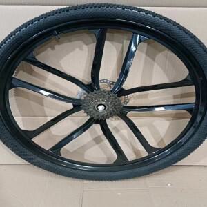 매그넘 알루미늄 스틸 일체형 산악 자전거 휠셋 싱글 스피드 허브 24 26인치 성인용 8단 2 부품