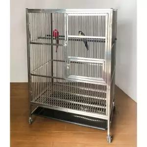 스테인레스 새장 앵무새장 사육 새집 조류 이동형 케이지