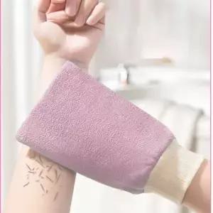 촘촘한 조직 때밀이 장갑