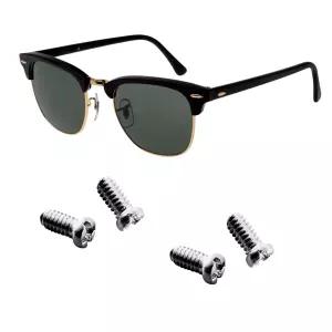 레이밴 RB3507 RB2716 RB3016 클럽마스터 교체 백사이드 렌즈 나사 4개(실버 링 나사)