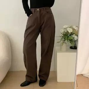 [신세계라이브쇼핑][옷자락] 여자 피치기모 와이드 벌룬핏 절개 겨울 코튼 바지