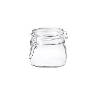 보르미올리 유리병 압축 밀폐용기 투명 잼병 500ml