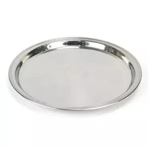 스텐 쟁반 카페 트레이 원형 쟁반 서빙 쟁반 17.2CM