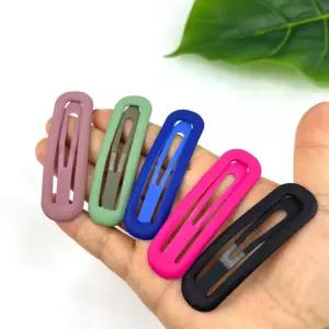 컬러 똑딱 빅 헤어핀 잔머리 핫 여아 핑크 폭삭 뒷머리 블랙 코팅 아동 포인트 여성 앞머리