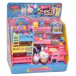 핑크래빗 스터디룸 인형놀이 방꾸미기 정품