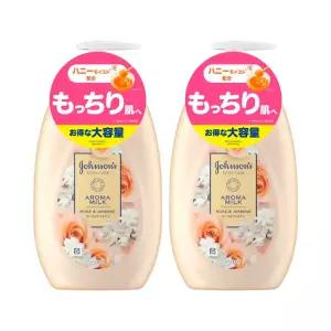 존슨즈 바디케어 아로마 밀크 로즈 자스민 바디로션 500ml 대용량 1+1