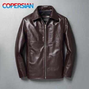 남성용 소프트 레이어 소가죽 루즈 블랙 다크 브라운 라펠 천연 송아지 가죽 클래식 자켓 가을