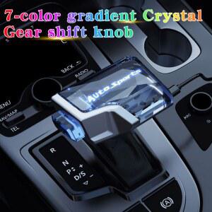 기어봉 교체 토요타 시에나 크리스탈 LED 기어 시프트 노브 컬러풀 그라디언트 충전식 범용 기어박스 핸들 자동차 액세서리 로드