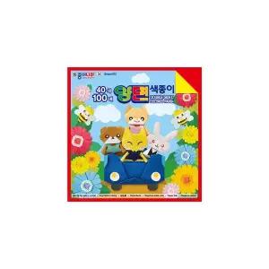 종이나라 양면 색종이 30cm 100매 40색 종이접기 대형색종이